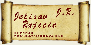 Jelisav Rajičić vizit kartica